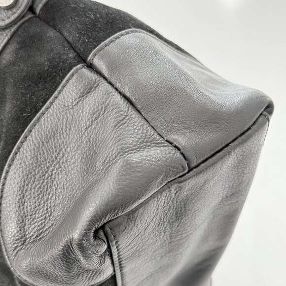 BCBGMaxazria Black Leather Top Handle Satchel Purse Bag - Picture 11 of 12